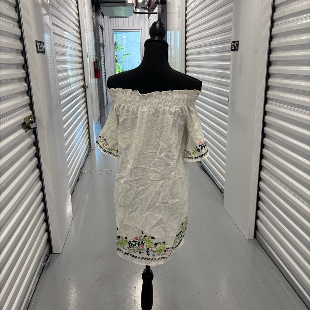 Chelsea & Violet Embroidered Off-Shoulder White Dress - Picture 11 of 15